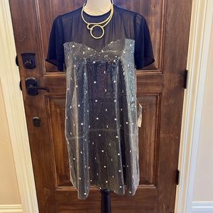 ModCloth Moon and Star Sequined Dress